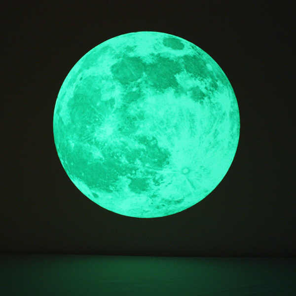 Наклейка на стену «Лунный свет» («Clair de Lune») в виде светящейся Луны