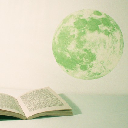 Наклейка на стену «Лунный свет» («Clair de Lune») в виде светящейся Луны