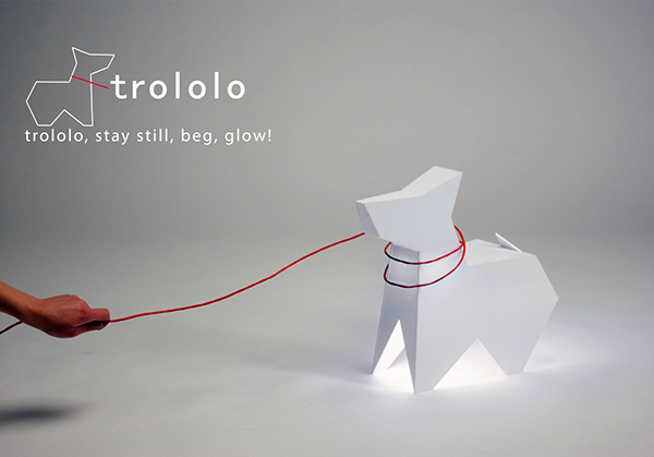 Лампа «Trololo» в виде прелестного щенка от дизайнера Egle Stonkute