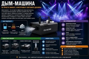 Дым-машина: как работает, где применяется и почему она важна для светового оформления