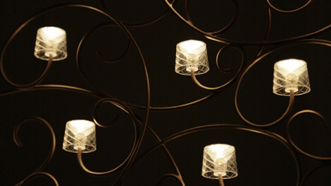 Распределенный светодиодный светильник «Flattering» от Марселя Вандерса (Marcel Wanders)