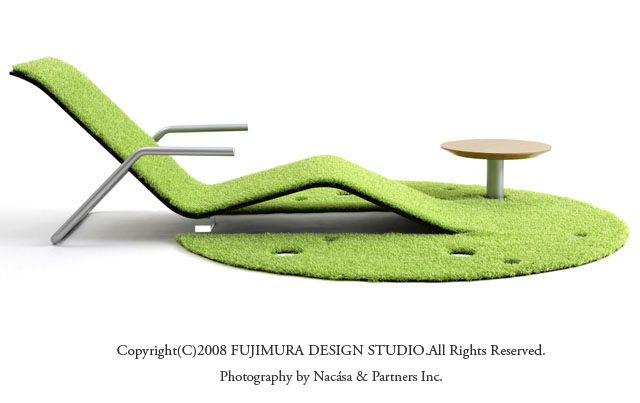Травяной ковер – кресло «Turf Rug Lounger» от дизайн-студии «Fujimura»