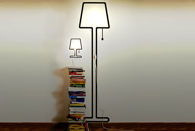 Лампы – наклейки «Sticker Lamps» от дизайнера Алисы Росигнол (Alice Rosignol)