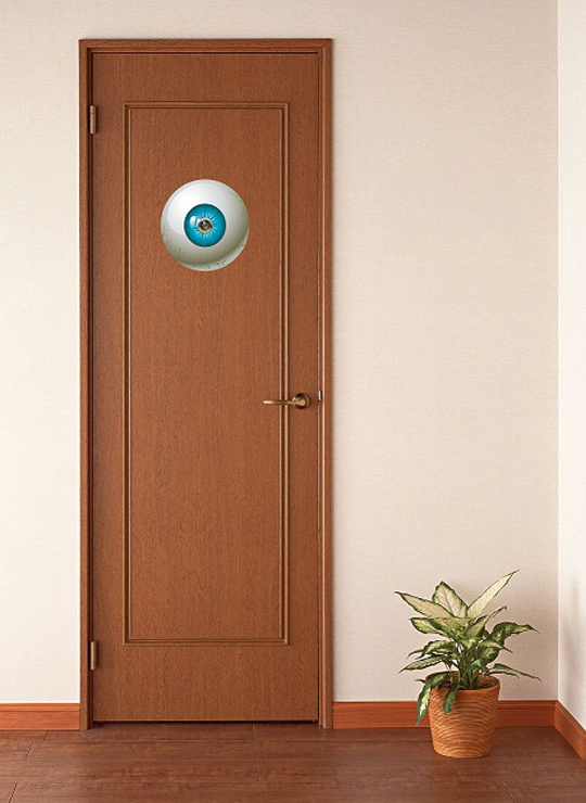 Зловещая наклейка на дверной глазок «Big Brother Spy Eye»