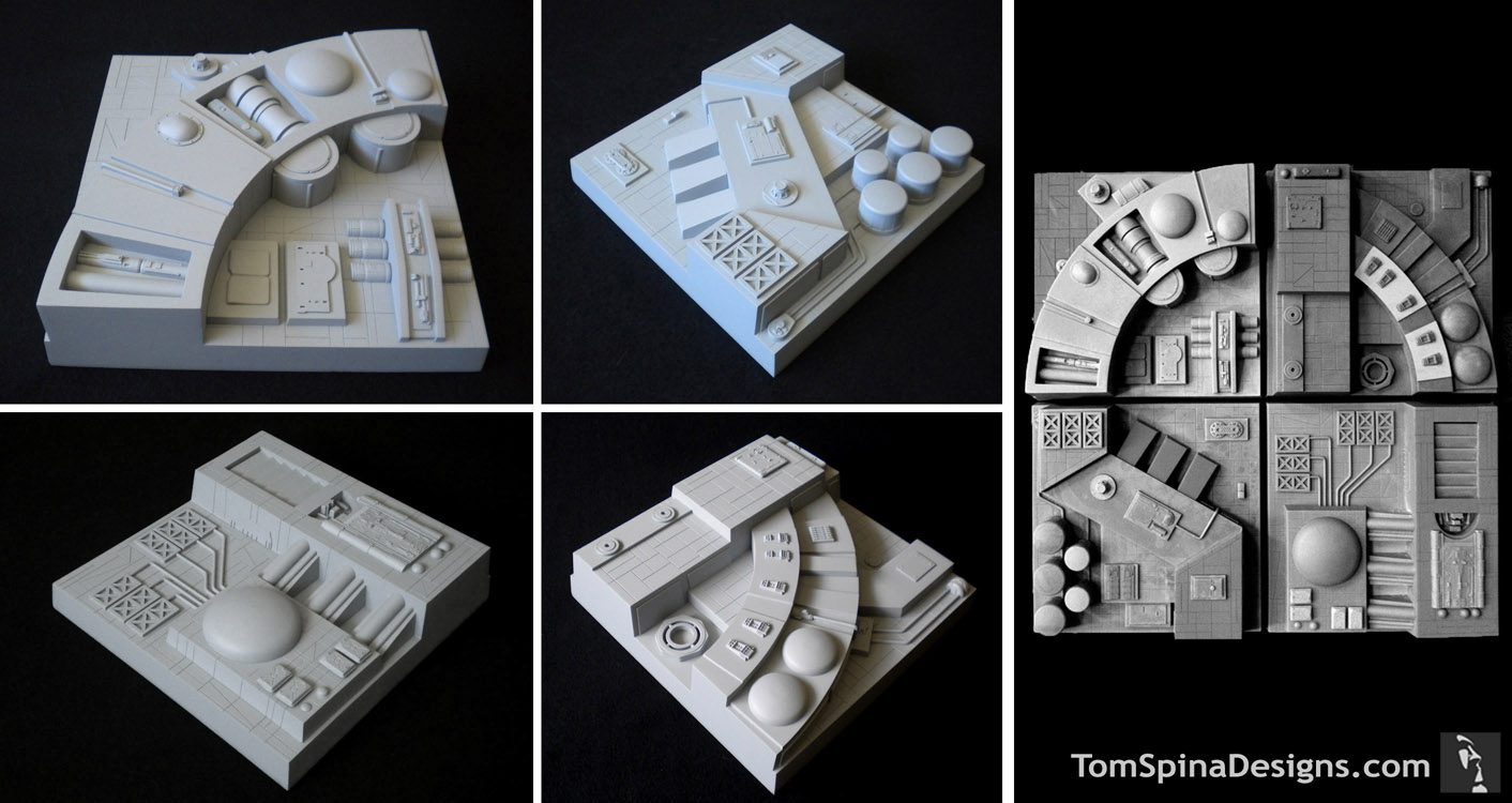Настенная плитка «Звезда Смерти» («Death Star») от компании «Tom Spina Designs» оживит ваш дом