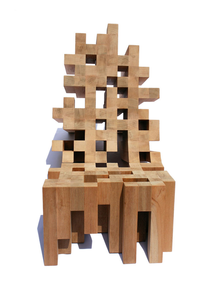 Пиксельный стул «Butake» от «Raul Tellez Herrera»