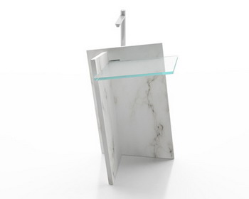 Ассиметричная скульптура от дизайнера Tommaso Bistacchi: раковина «Роди» («Rodi Freestanding Sink»)
