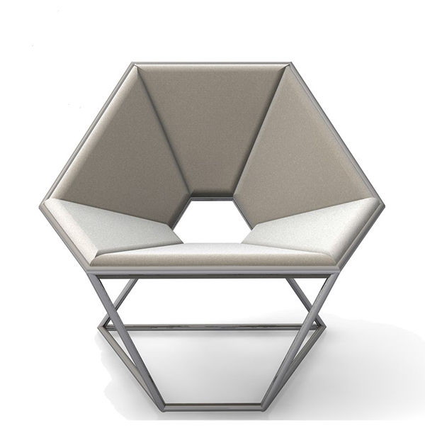 Шестиугольное кресло «Hexa» для компании «Contempo» от дизайнера Antonio Pio Saracino