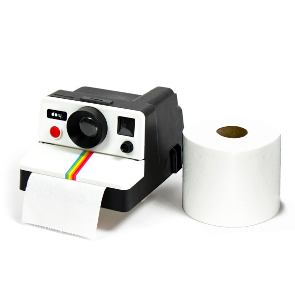 Держатель туалетной бумаги «PolaRoll» в виде классической камеры «Polaroid»
