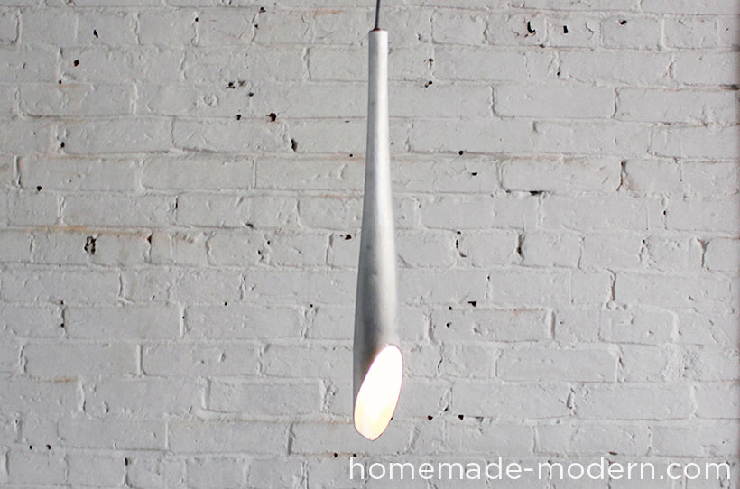 Подвесная лампа из алюминиевой бейсбольной биты (видео)